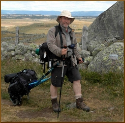 Le confrencier Eric Hance dans l'Aubrac