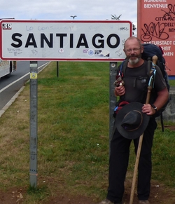 Michel Janssens Arrivée à Santiago 2018