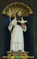 Statue de St Thibaut, Chapelle-ermitage  Marcourt