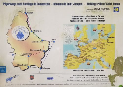 carte chemin de St Jacques