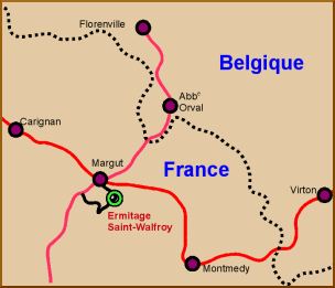 Implantation du site de Saint-Walfroy