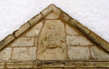 fronton du portail de Martué