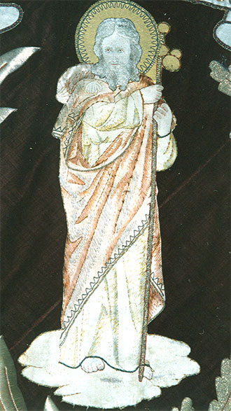 St Jacques sur la bannière de l'Union Ouvrière, MESSANCY  