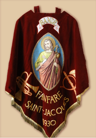 Banni�re: Fanfare Saint-Jacques, &Eacute;glise Saint-Jacques de Bande