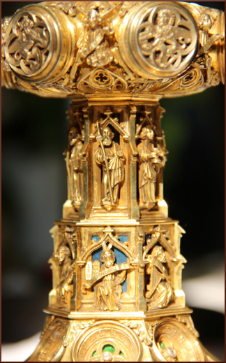 Tige du calice 1899 de l'�glise Saint-Vincent de Cherain