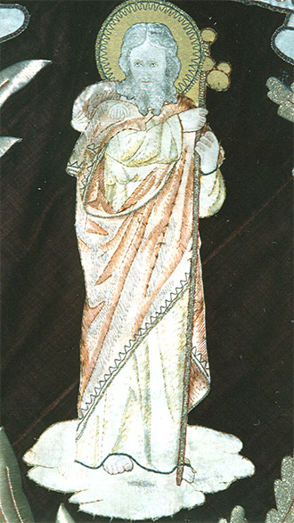 St Jacques sur la banni&egrave;re de l'Union Ouvri&egrave;re, MESSANCY  